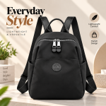 Women's Designer High-Quality Soft Nylon Backpack (Black) - Sohan Online Shop