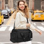 Fashionable Large Capacity Travel & Gym Bag - Black - Sohan Online Shop