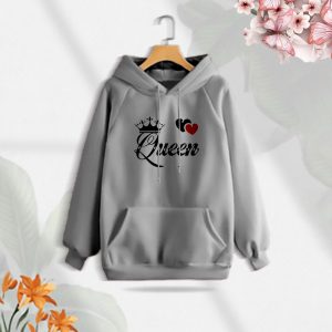 Ladies Comfortable Gray -Queen winter hoodie - Sohan Online Shop