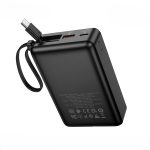 Hoco MMJ-04 20000mAh 35W PD Fast Charging Power Bank with Built-in Type-C Cable, LED Digital Display, QC3.0 & 22.5W Super Fast Charger for iPhone, Samsung, iPad & Type-C Devices - Sohan Online Shop