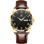 OLEVS 6896 Luxury Simple and Modern Watch (Black) - Sohan Online Shop
