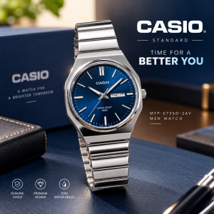 Casio Standard Blue Dial Men's Watch (MTP-E735D-2AV) - Sohan Online Shop