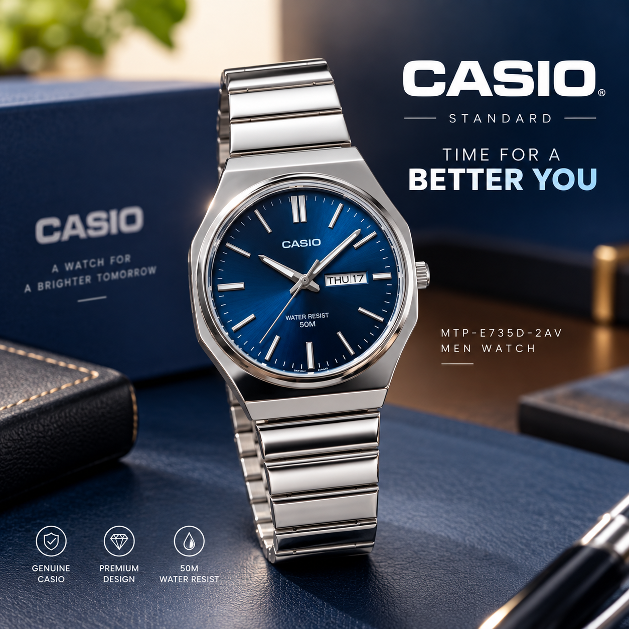 iL3M5zjlYI9RG1d94POoD6E5QFQi7ILTL9QcNq7u.png Casio Standard Blue Dial Men's Watch (MTP-E735D-2AV) - Sohan Online Shop