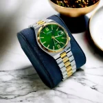 Citizen Watch Silver & Golden Chain with Green Display - Sohan Online Shop