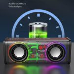 V8 Transparent Mechanical TWS Wireless Bluetooth Speaker - Sohan Online Shop