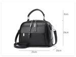 Huinian XR998-80 High-End Women's Large Capacity Commuting Handbag (Black) - Sohan Online Shop