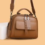 Huinian XR998-80 High-End Women's Large Capacity Commuting Handbag (Brown) - Sohan Online Shop