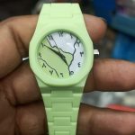 Arabic Dial Premium Marble Finish Ladies Watch with Butterfly Lock - Sohan Online Shop