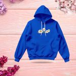 Ladies Comfortable Sunflower--blue winter hoodie