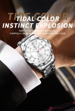 BINBOND 2521 Luxury Brand Luminous Quartz Watch For Men (silver) - Sohan Online Shop