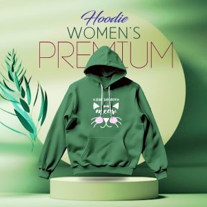 Ladies Comfortable Meow-Green winter hoodie - Sohan Online Shop