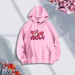 Ladies Comfortable Happy winter hoodie
