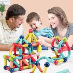 Big Size Magnetic Building Blocks Kid Toy Set Montessori Educational Magnetic Stick Building Bricks Construction Funny Toy Gift 36 pcs - Sohan Online Shop