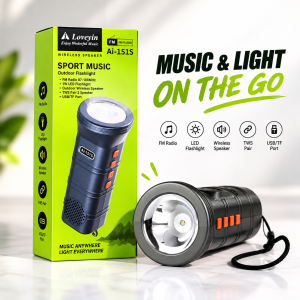 Ai-151s Portable Outdoor Wireless Speaker & 1W LED Flashlight - Sohan Online Shop