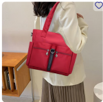 Women Casual Large Capacity Waterproof Oxford Cloth Bag (maroon) - Sohan Online Shop