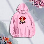 Ladies Comfortable Shihhh-Pink winter hoodie