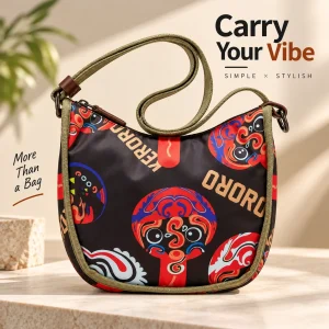 Messenger Shoulder Tide Bag (Black & Brown) - Sohan Online Shop