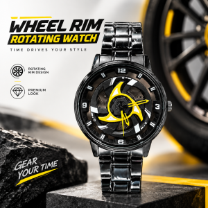 360° Rotating Car Wheel Rim Quartz Watch - Sohan Online Shop