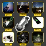 7 Modes High Power LED & COB Keychain Flashlight - Sohan Online Shop