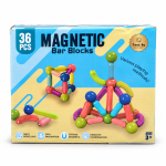Big Size Magnetic Building Blocks Kid Toy Set Montessori Educational Magnetic Stick Building Bricks Construction Funny Toy Gift 36 pcs - Sohan Online Shop