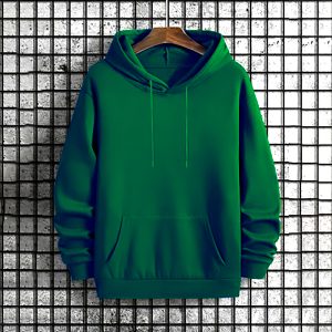 Solid Color Hoodie Green - Sohan Online Shop