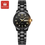 Olevs 5563 CHAIN WATCH –( Black ) For Women - Sohan Online Shop