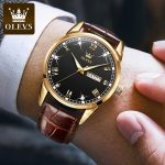 OLEVS 6896 Luxury Simple and Modern Watch (Black) - Sohan Online Shop