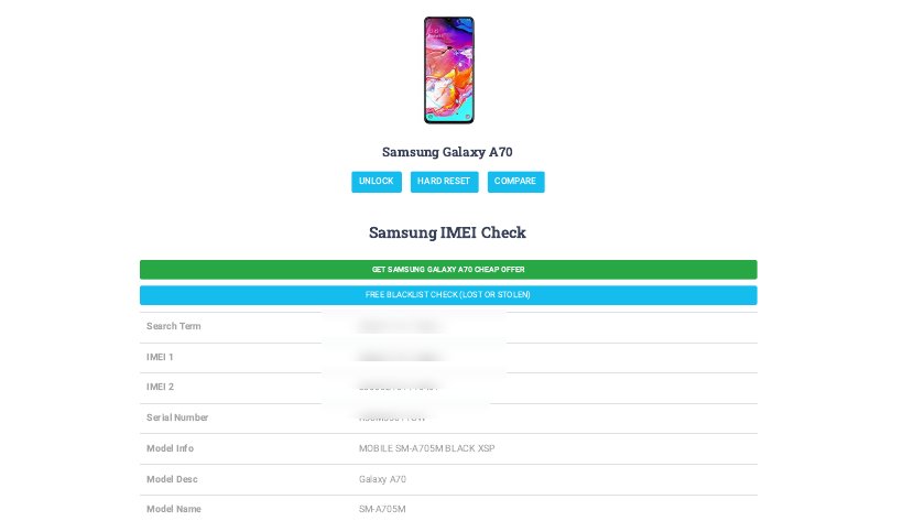 IMEI24 যাচাইয়ের স্ক্রিনশট