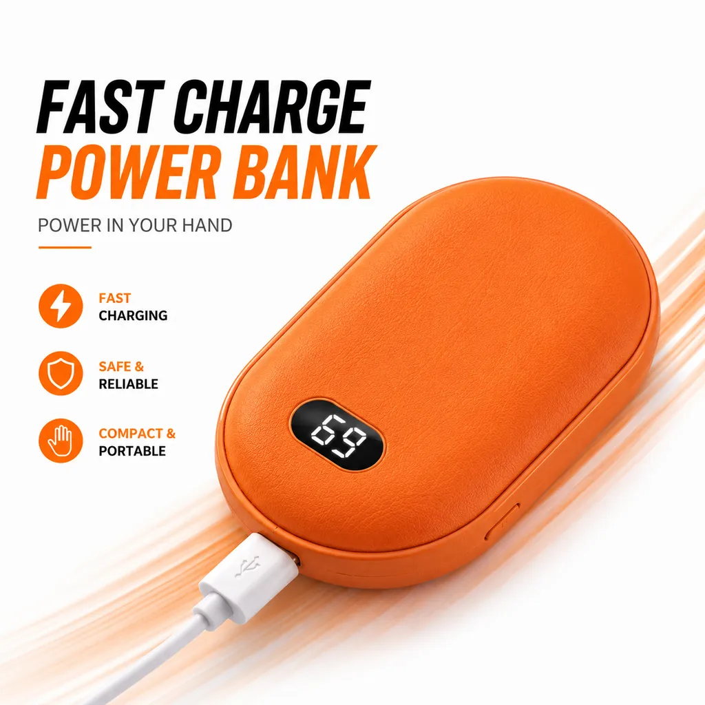 2-in-1 Rechargeable Hand Warmer & Portable Power Bank - Sohan Online Shop