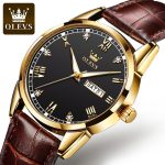 OLEVS 6896 Luxury Simple and Modern Watch (Black) - Sohan Online Shop