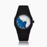 Aura watch 2025 New Arabic Aura Watch Silver Dial @ navy bule Modern Creative Design (Blue ) - Sohan Online Shop
