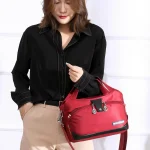 Large Capacity Waterproof Anti-theft Fashion (maroon) - Sohan Online Shop