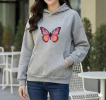 Ladies Comfortable Printed Winter Hoodie - Sohan Online Shop