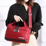 Large Capacity Waterproof Anti-theft Fashion (maroon) - Sohan Online Shop