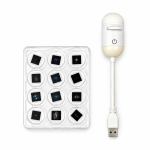 2-in-1 USB Mini Galaxy Star Projector & Bedside Night Light with 360° Flexible Design & 12 Interchangeable Disks - Sohan Online Shop